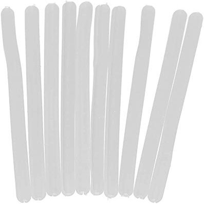 10pair Eyeglasses Temple Covers Silicone Eyeglass End Tips Ear Sock Pieces Tube Replacement Anti-Slip Ear Pads Eyeglasses Sleeve Retainer (White)