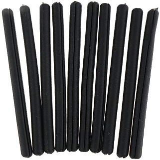 10pair Eyeglasses Temple Covers Silicone Eyeglass End Tips Ear Sock Pieces Tube Replacement Anti-Slip Ear Pads Eyeglasses Sleeve Retainer (Black)