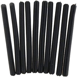 10pair Eyeglasses Temple Covers Silicone Eyeglass End Tips Ear Sock Pieces Tube Replacement Anti-Slip Ear Pads Eyeglasses Sleeve Retainer (Black)