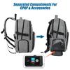 Cpap Backpack Travel Size Cpap Machine Carrying Case Laptop Bag Compatible with Mini Resmed Airsense 9 10 11 Z1 Apex Xt Fit Auto Philips Respironics Dreamstation 3B Medical Luna G3 Sleep Apnea (Gray) view 2