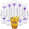 Eaasty 100 Pcs 12oz Graduation Cups 2026 Disposable Plastic Cups for Class of 2026 Graduation Party Congrats Grad Elegant Party Supplies Tableware Decorations (Purple) view 1
