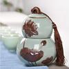 LOKOO Funeral Urn Burial Urns at Home for A Small Amount Human Ashes Creative Gourd Two Layers of Independence (Color : #4) view 3