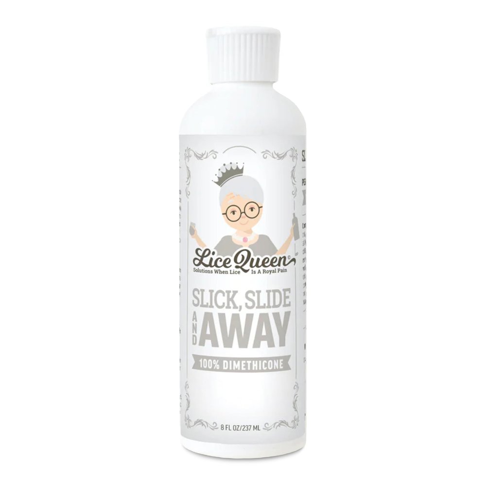 Lice Queen Slick, Slide & Away - 100% Dimethicone Lice Prevention and Treatment Gel - Gentle, Non-Irritating Formula for Kids and Adults - Safe for All Hair Types - 8 oz
