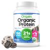 Orgain Organic Vegan Protein Powder, Cookies & Cream - 21g Plant Based Protein, 7g Prebiotic Fiber, Low Net Carb, No Lactose Ingredients, No Added Sugar, Non-GMO, For Shakes & Smoothies, 2.03 lb view 1