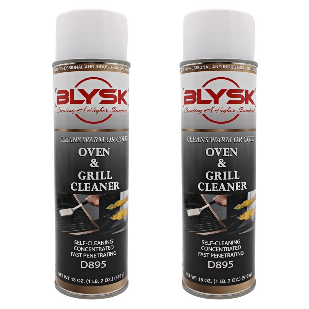 Blysk Oven & Grill Cleaner (2pack) heavy duty, fast penetrating, concentrated cleaner, oil & grease remover