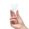 Tiny 50ct Eco-Wheat 2oz Mini Pyramid Wheat Plastic Dessert Cups|Eco Wheat Plastic Extra Small Professional Grade Party Cups|Appetizers Dessert Shooter Cups | CMJJ view 2