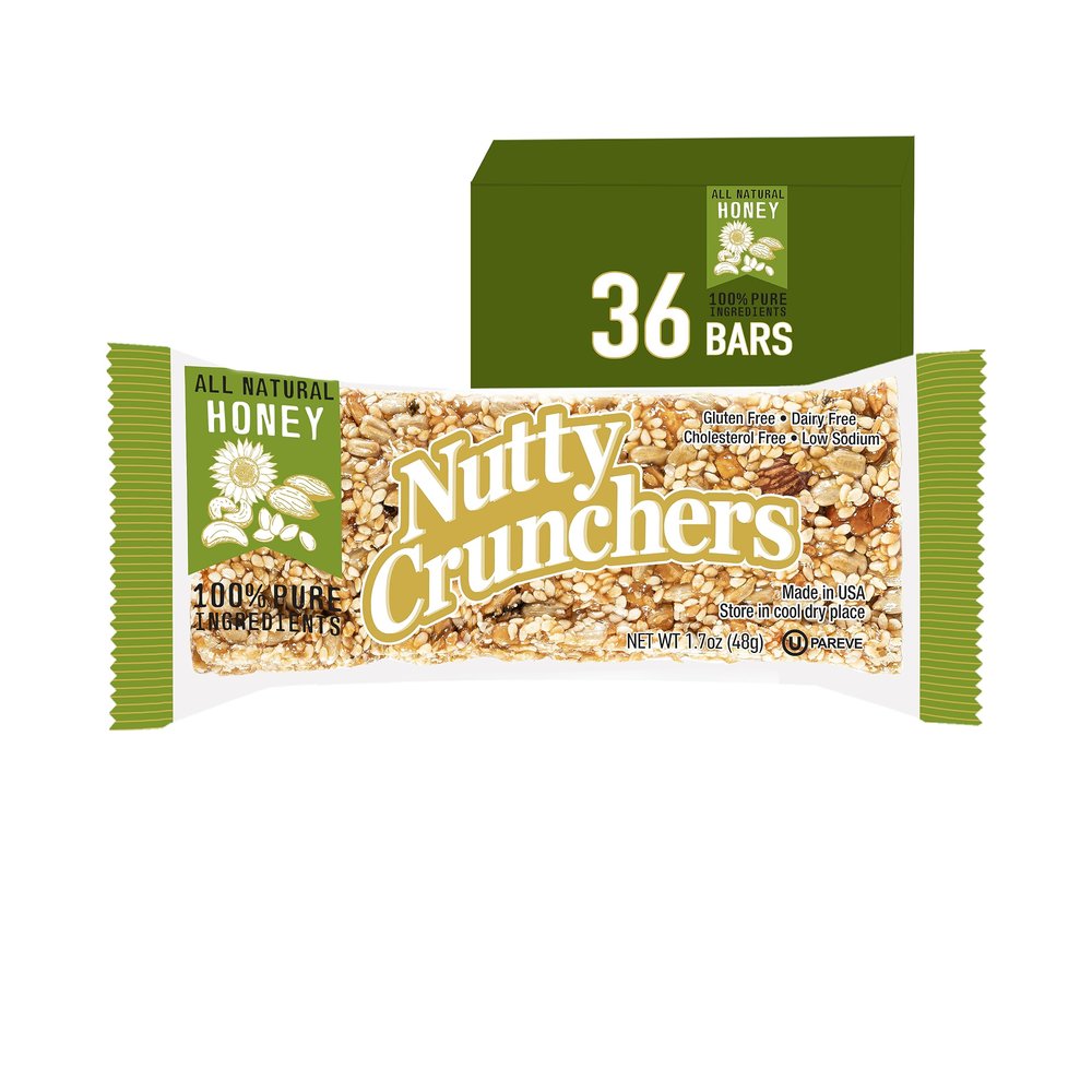 Nutty Crunchers Bars (36 Bars/box, Honey Mix)