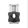 Colibri Premium Diamond V-Cut Cigar Cutter - Ergonomic Stainless Steel Spring-Loaded Blade, Ideal for up to 60+ Ring Gauge - Gift for Cigar Enthusiasts (Black & Chrome) view 1