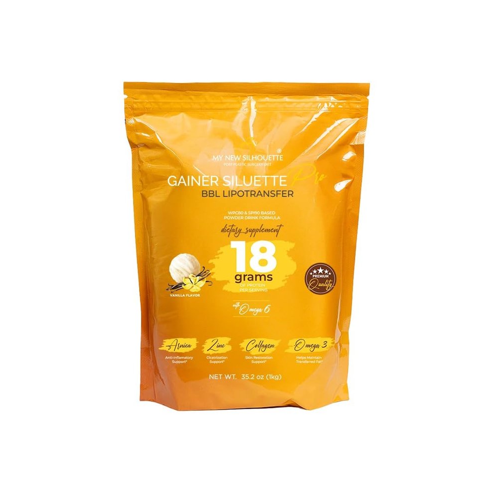 Protein My New Silueta Gainer Siluette Pro Helps Recover BBL Volume (vainilla)