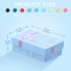 Batiyeer Jewelry Gift Boxes Set Empty Small Gift Cardboard Boxes for Jewelry Packaging with Ribbon Bowknot for Anniversaries Weddings Birthday, 8 Colors(96 Pcs) view 3