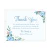 Hello Love Goods Blue Hydrangea Sympathy Thank You Cards, Floral Memorial Funeral Thank You Notes, 5.5x4.25 Flat Personalized Bereavement Note Cards with Envelopes view 1