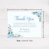 Hello Love Goods Blue Hydrangea Sympathy Thank You Cards, Floral Memorial Funeral Thank You Notes, 5.5x4.25 Flat Personalized Bereavement Note Cards with Envelopes view 2