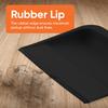 Superio Clip-On Dustpan with Rubber Lip - 10-inch Wide Durable Plastic Dust Pan with Comfort Grip Handle, 2-Pack (Black) view 4