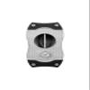 Colibri Premium Diamond V-Cut Cigar Cutter - Ergonomic Stainless Steel Spring-Loaded Blade, Ideal for up to 60+ Ring Gauge - Gift for Cigar Enthusiasts (Chrome & Black) view 3