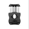 Colibri Premium Diamond V-Cut Cigar Cutter - Ergonomic Stainless Steel Spring-Loaded Blade, Ideal for up to 60+ Ring Gauge - Gift for Cigar Enthusiasts (Black & Black) view 1