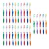 natraco Bulk Toothbrush Pack with Covers | Premium Quality Individually Wrapped Colorful Tooth Brushes | Medium Soft Bristles for Travel, Donations, Hotels (25) view 1