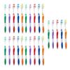 natraco Bulk Toothbrush Pack with Covers | Premium Quality Individually Wrapped Colorful Tooth Brushes | Medium Soft Bristles for Travel, Donations, Hotels (25) view 2