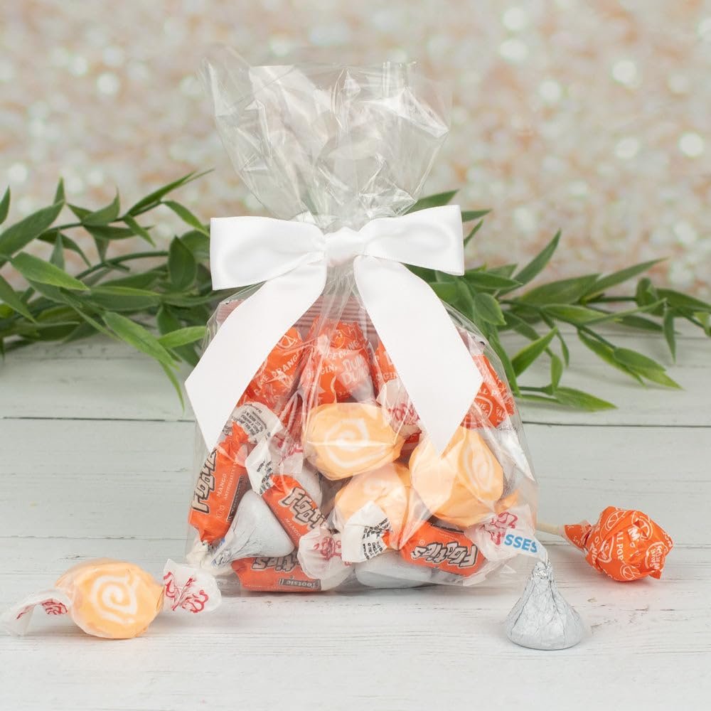 12ct Orange Candy Goodie Bag Party Favors by Just Candy (12 Pack)