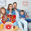 Movie Night Gift Basket -Popcorn Gift Set, with Snacks Candy & Popcorn, Theater Candy Box Variety Pack Full Size with Pop Bucket, Family Movie Night Gift Basket, Birthday, Date Night Kit - PREMIUM view 2