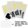 18pcs Black Gold Glitter Dessert Cupcake Pick for Straight Outta 1949 Cheer to 77 Years Old Theme Decor Supplies Happy 77th Birthday Party Decoration view 3