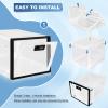 Gemaxvoled 2 Pack Medicine Lock Box, Large Capacity Premium Material Lockable Storage Bin Organizer Box with Combination Code for Safe Medication/Fridge Food/Snacks/Phone/Tablet Jail view 3