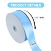 TONIFUL 1-1/2 Inch (40mm) x 100 Yards Sky Blue Wide Satin Ribbon Solid Fabric Ribbon for Gift Wrapping Chair Sash Valentine's Day Wedding Birthday Party Decoration Hair Floral Craft Sewing view 2