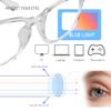 AFNWQI Blue Light Glasses for Women Men,2 Pack,Bluelight Eyeglasses,Fashion Square Frame Blue Light Blocking Glasses,Black Clear Eyewear,Computer & Gaming Glasses for Anti-screen Fatigue view 4