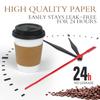 Ginkgo 300 Pack 12 oz Disposable Thickened Paper Coffee Cups with Lids and Sleeves, To Go Hot Coffee Cups Set for Chocolate, Cocoa, Beverages and Tea view 2