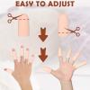 HINGTAI 20Pcs Gel Finger Cots Thumb Protector, Silicone Finger Sleeves Cover Protection Tips, Finger Gloves Caps Protectors for Wounds Hand Eczema Arthritis Cracking (Nude) view 4