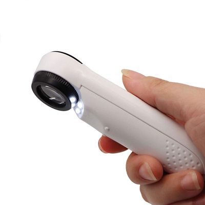 40X Magnifying Glass with Light, with 2 LEDs Magnifying Glass for Close Work, Portable Handheld Magnifying Glasses for Reading
