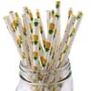 500 pcs Disposable Party Paper Drinking Straws Bulk, Fruit Picnic BBQ Cheap Restaurant Coffee Cocktail Juice Bar Hawaiian Luau Tropical Pool Beach Summer Craft Lollipop Cake Pop Sticks (Pineapple) view 1