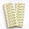 500 pcs Disposable Party Paper Drinking Straws Bulk, Fruit Picnic BBQ Cheap Restaurant Coffee Cocktail Juice Bar Hawaiian Luau Tropical Pool Beach Summer Craft Lollipop Cake Pop Sticks (Pineapple) view 2