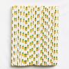 500 pcs Disposable Party Paper Drinking Straws Bulk, Fruit Picnic BBQ Cheap Restaurant Coffee Cocktail Juice Bar Hawaiian Luau Tropical Pool Beach Summer Craft Lollipop Cake Pop Sticks (Pineapple) view 3