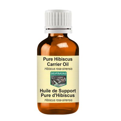 Devprayag Pure Hibiscus Carrier (Infused) Oil (Hibiscus rosa-sinensis) 30ml (1 oz)