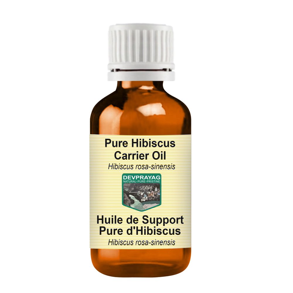 Devprayag Pure Hibiscus Carrier (Infused) Oil (Hibiscus rosa-sinensis) 30ml (1 oz)