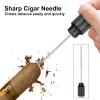 cgaplus Cigar Draw Enhancer Stainless Steel Cigar Needle Portable Cigar Tool for Cigar Lovers view 3