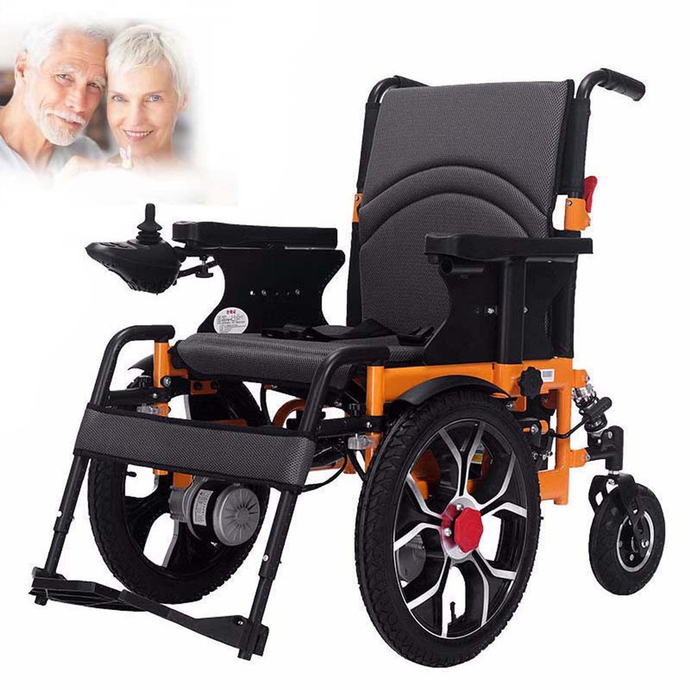 2023 New Electric Wheelchair, Lightweight Folding Powered Wheelchair for Adults, Portable Foldable Carry Wheelchairs, All Terrain Mobility Scooters for Seniors,20A