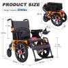 2023 New Electric Wheelchair, Lightweight Folding Powered Wheelchair for Adults, Portable Foldable Carry Wheelchairs, All Terrain Mobility Scooters for Seniors,20A view 2