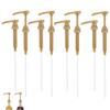 8 Pack Coffee Syrup Pumps, Fits Most 750ml Bottles (Torani, Davinci, Matteo, Jordan's) - No Dripping, Gold view 1