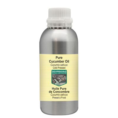 DEVPRAYAG Pure Cucumber Oil (Cucumis sativus) Cold Pressed 630ml