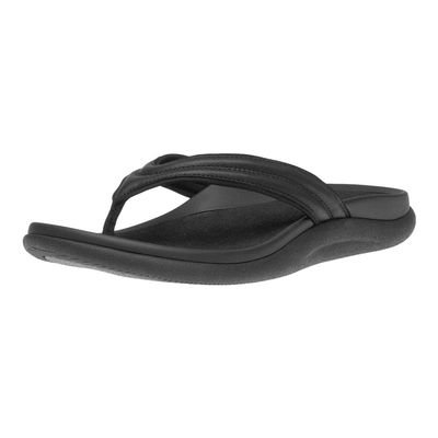 ABEO Laguna Thin Strap Flip Flops For Women | Orthopedic Sandals | Ball of Foot Pain Relief | Built-In Metatarsal Pads Women | Ball Of Foot Cushions for Women Black 11 Medium