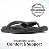 ABEO Laguna Thin Strap Flip Flops For Women | Orthopedic Sandals | Ball of Foot Pain Relief | Built-In Metatarsal Pads Women | Ball Of Foot Cushions for Women Black 11 Medium view 3