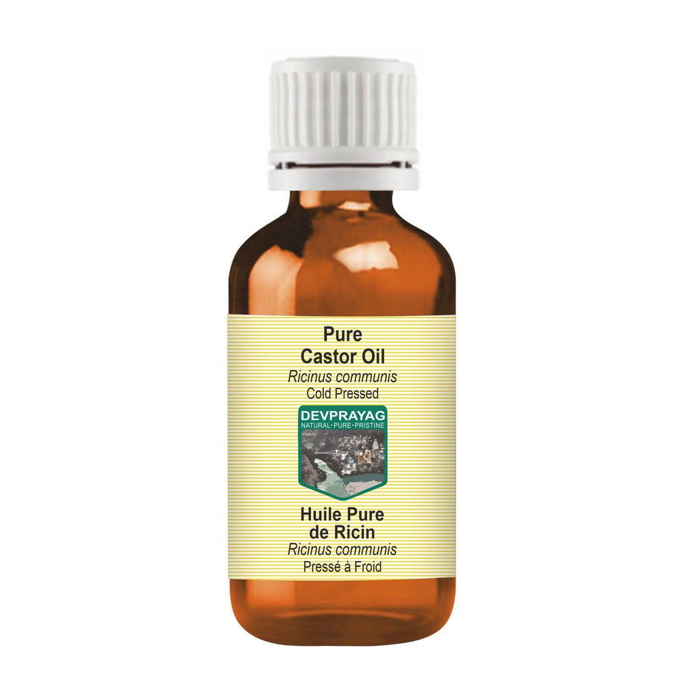 DEVPRAYAG Pure Castor Oil (Ricinus communis) Cold Pressed 15ml