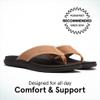ABEO Laguna Flip Flops For Women | Orthopedic Sandals | Arch Support Sandals | Ball of Foot Pain Relief | Built-In Metatarsal Pads Women | Ball Of Foot Cushions for Women Sandstone 8 Medium view 2
