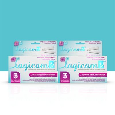 LAGICAM V 3 Day Yeast Infection Treatment for Woman, 2 Pk