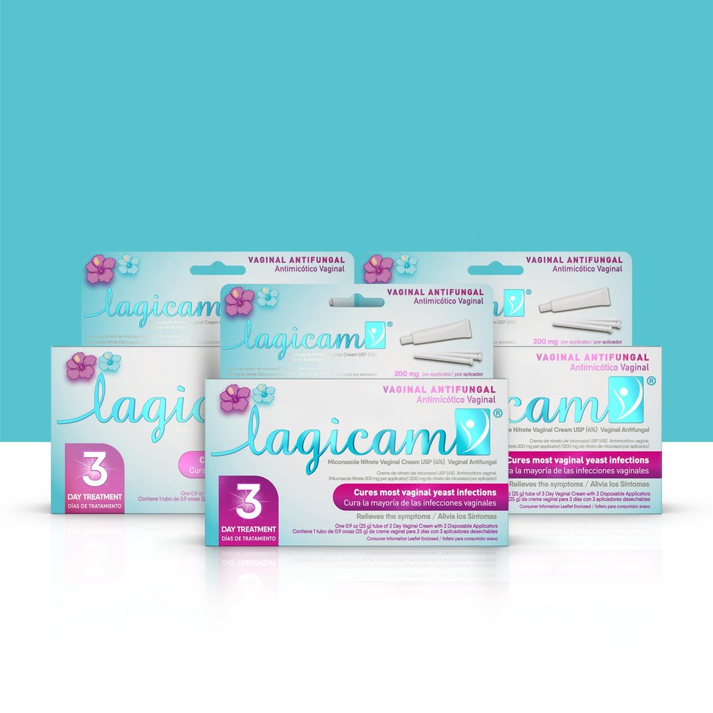 LAGICAM V 3 Day Yeast Infection Treatment for Woman, 3 Pk