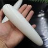 18 * 4cm Natural Quartz Crystal Massage Wand Rose Quartz Yoni Wand Crystal Stone Yoni Women Gift,White Jade view 1