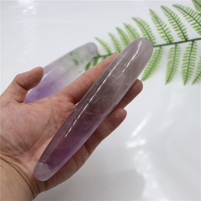18cm Natural Amethyst Crystal Massage Wand Crystal Stone Yoni Wand Women Gift,18-3cm