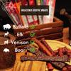 Jerky.com Exotic Meat Sticks Gift Bag | Wild Game Jerky Sampler with Venison, Elk & Wild Boar | 24pc High Protein Meat Snacks Variety Pack | Unique Gift Basket for Men, Dad, Hunters, Outdoorsmen view 2
