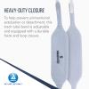 Dynarex Comfort-Foam Tracheostomy Tube Holder - with Soft Foam Tube Padding & Secure Hook & Loop Closure, Supports & Stabilizes Airflow - Tracheostomy Supplies - Box of 12 (Small) view 3